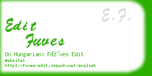 edit fuves business card